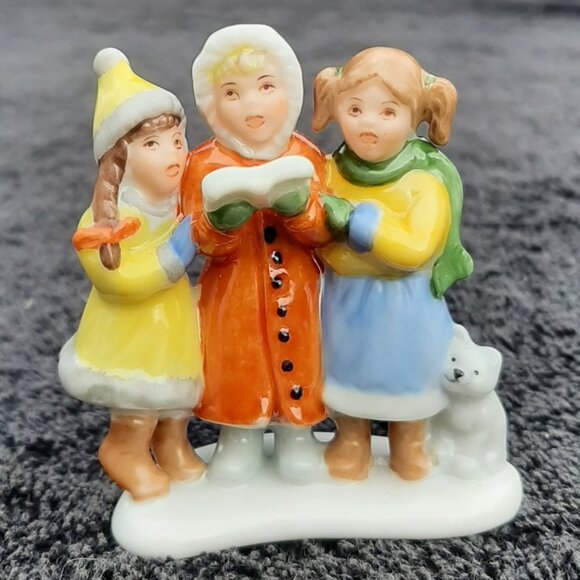 Hutschenreuther Porcelain Christmas 2.5" Figure Carolers Advent Singers - Picture 3 of 8